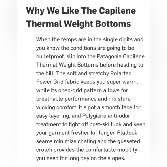 Patagonia Men’s Capilene Thermal Weight Bottoms in blue , size Large - Picture 4 of 8